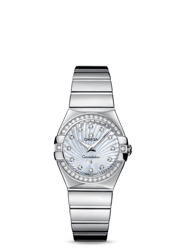 Omega Constellation Quartz 27 Polished Stainless Steel / Diamond / MOP Supernova